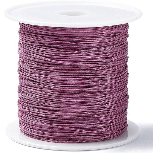 Achat Cordon nylon tressé violet vieux rose - 0.4mm (5m)