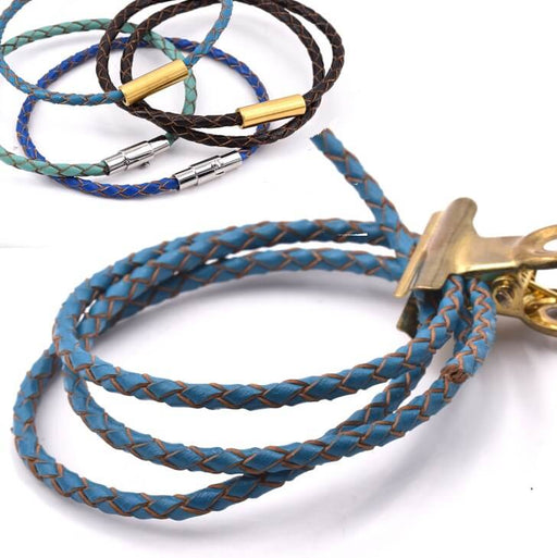Acheter 2 mètres 4mm Corde de cordon en cuir rond véritable pour bijoux  Perlage Bracelet Collier Résultats
