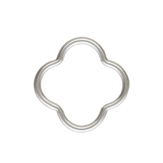 Connecteur pendentif trèfle croix évidé en argent 925 - 10.5mm (2)