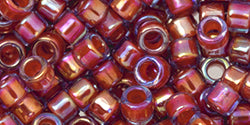 Achat cc1824 - AIKO Toho Beads 11/0 tube Orange-Lined Alexandrite Rainbow (2g)