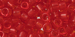 Achat cc5B - AIKO Toho Beads 11/0 tube Transparent Siam Ruby (2g)