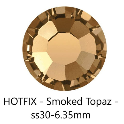 Achat Strass hotfix Preciosa Smoked Topaz - ss30-6.35mm (12)