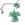 Vente au détail Perle pendentif en jade verte oiseau aigle condor 35x35mm (1)