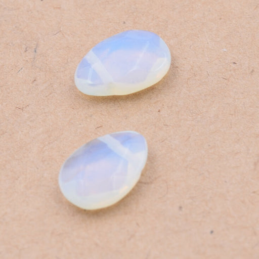 Achat Pendentif goutte opalite à facettes 12x8mm - trou: 0.8mm (2)