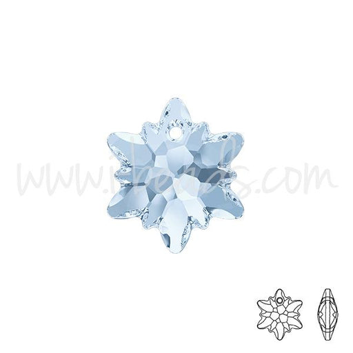 Pendentif Swarovski 6748 Edelweiss crystal blue shade 14mm (1)