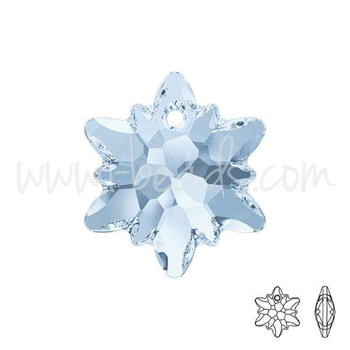 Pendentif Swarovski 6748 Edelweiss crystal blue shade 18mm (1)