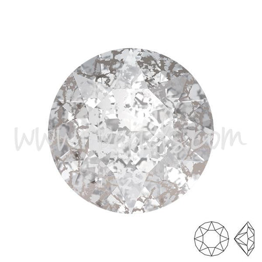 Achat Cristal Swarovski 1088 Xirius chaton crystal silver patina effect 6mm-ss29 (6)