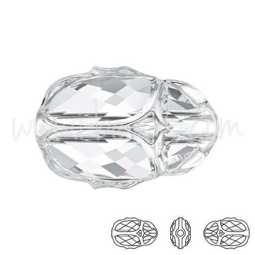 Perle 5728 Swarovski Scarabé 12mm crystal (1)